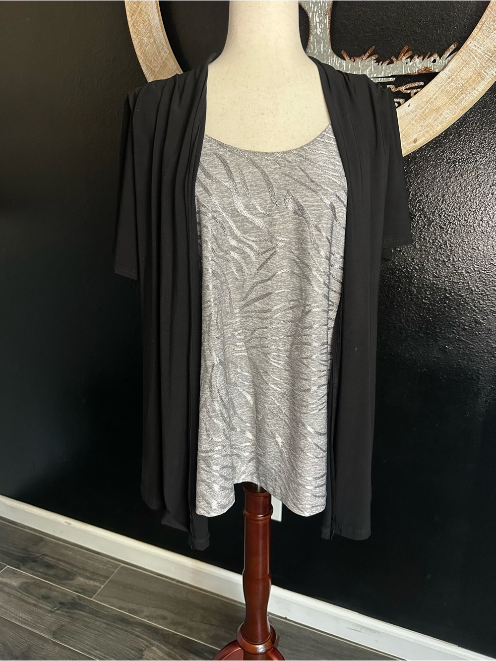 Lavish Black Women's Top with Subtle Stitch Detail